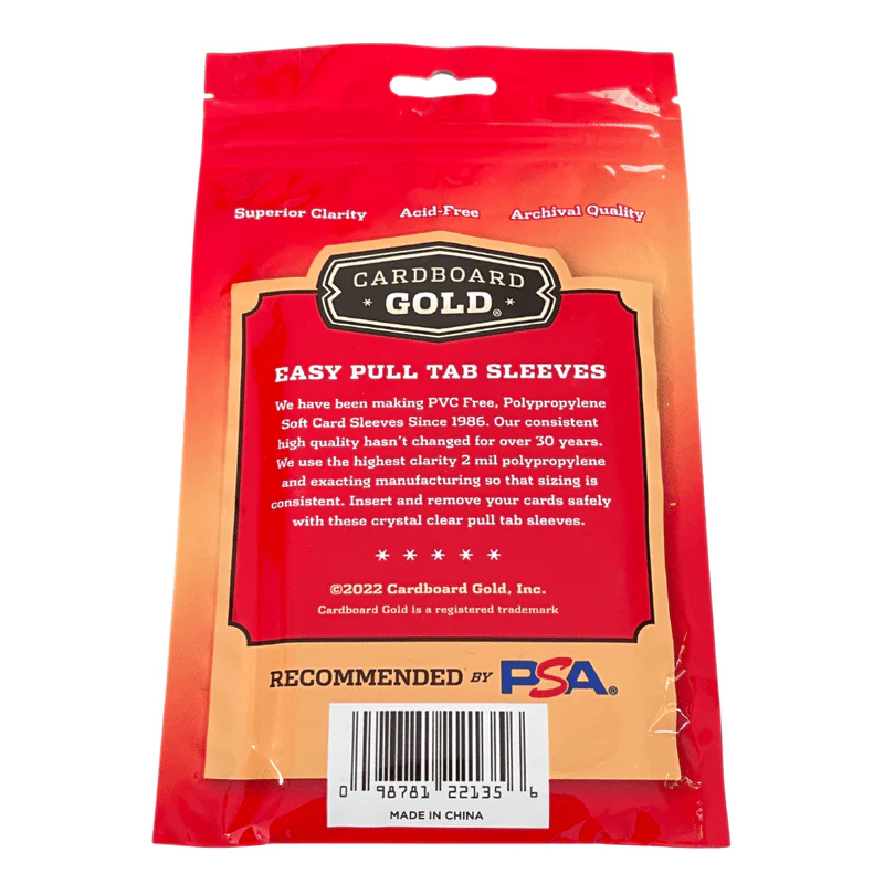 10,000ct Case Easy Pull Tabbed Soft Card Sleeves for Standard Size Trading Cards - Image 2