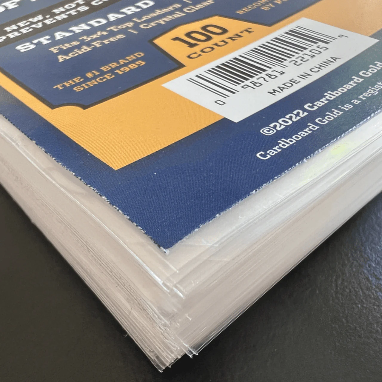 1000ct (10 packs) Notched Soft Card Sleeves for Thick Size Trading Cards - Image 5