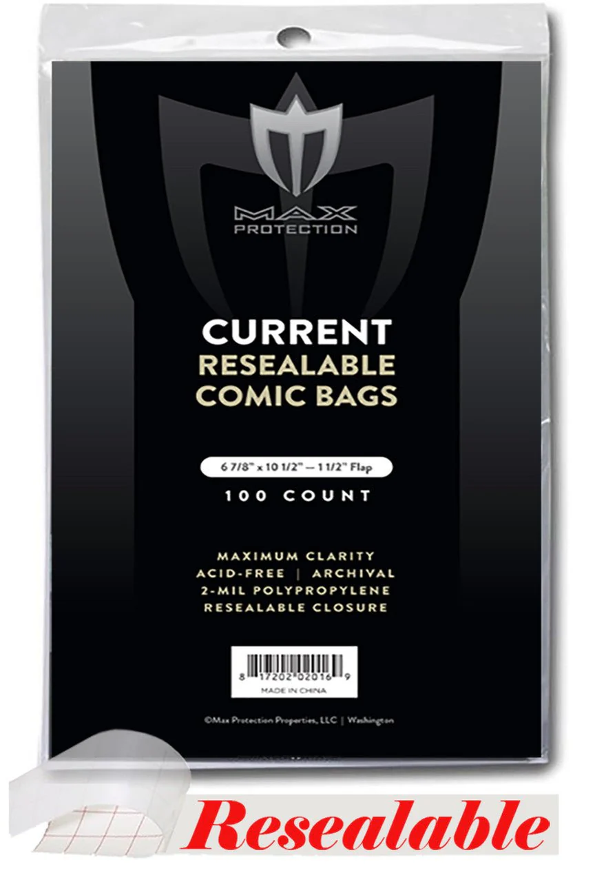 1000ct Case Current / Modern Resealable Comic Bags - 6 7/8 x 10 1/2 - Image 2