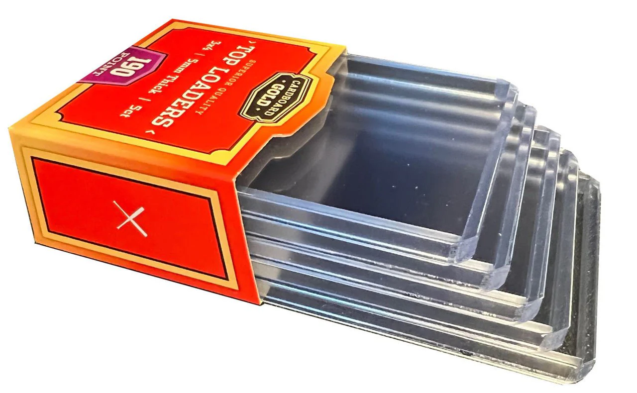 100ct Thick Card Toploaders Holders - 5mm - 190pt - Image 2