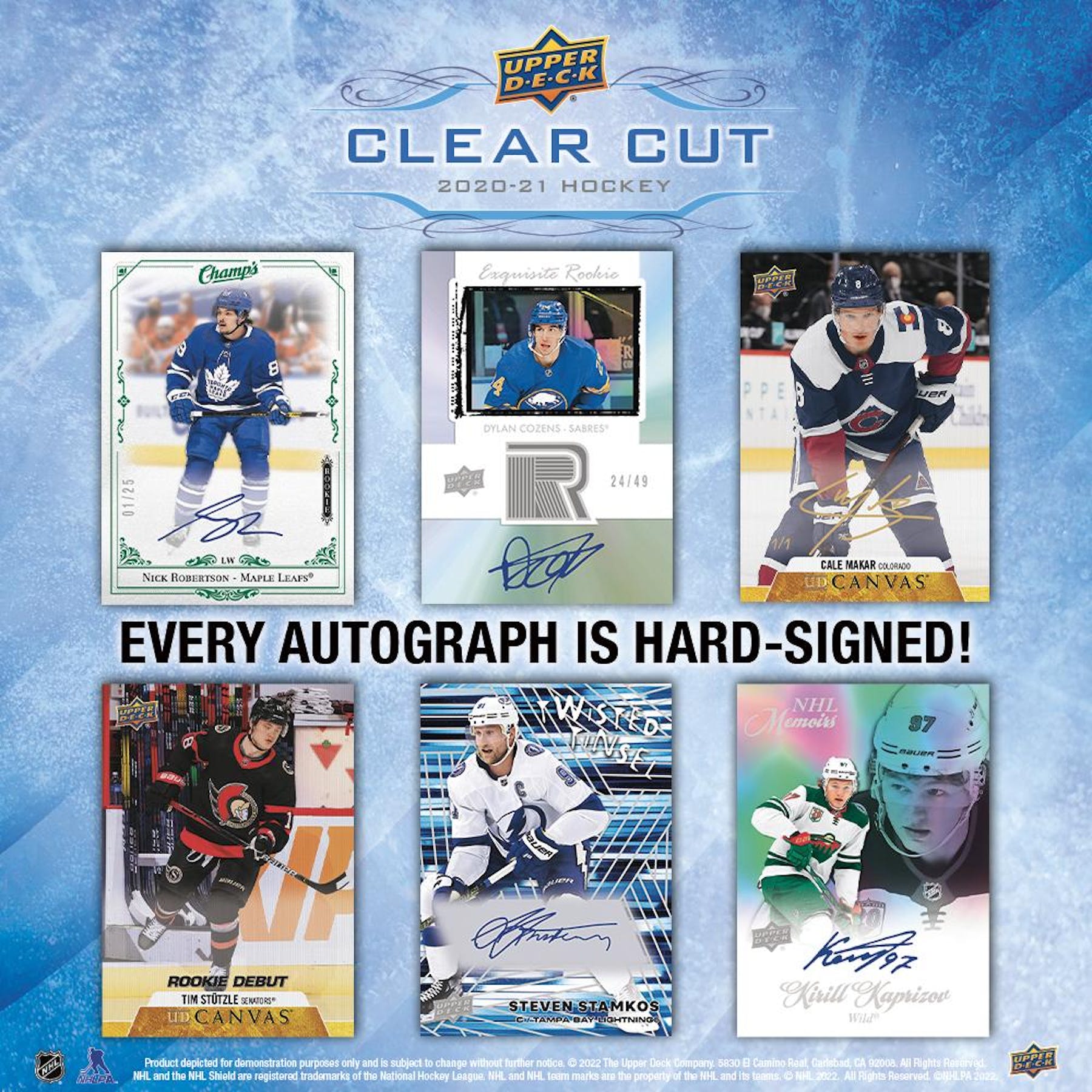 2020-21 Upper Deck Clear Cut Hockey Hobby Box - Image 3