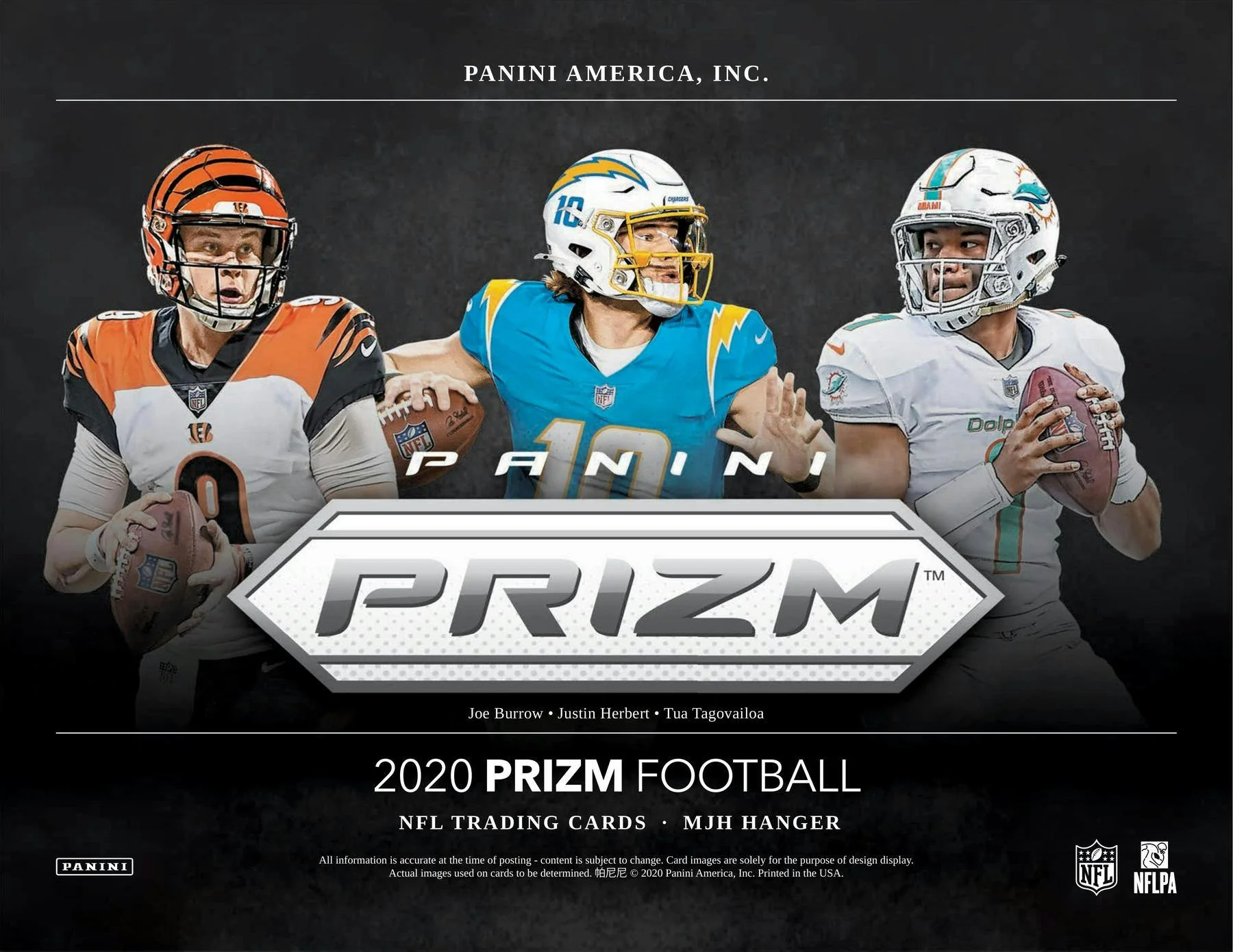 2020 Panini Prizm Football Hanger 20-Card Box (Red Ice Prizms) - Image 3