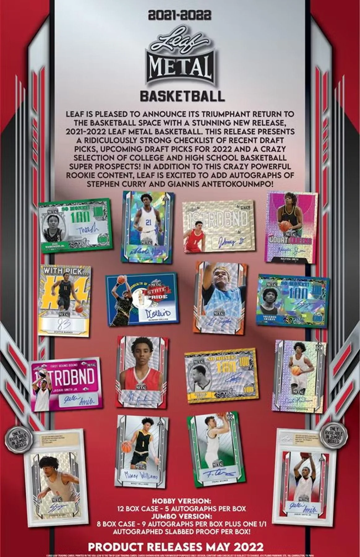 2021-22 Leaf Metal Basketball Hobby Box - Image 3