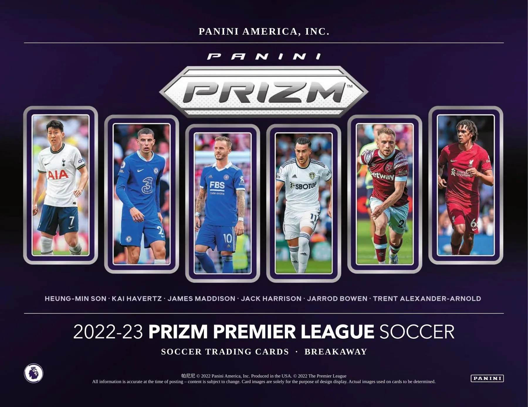 2022-23 Panini Prizm Premier League EPL Soccer Breakaway Box - Image 4