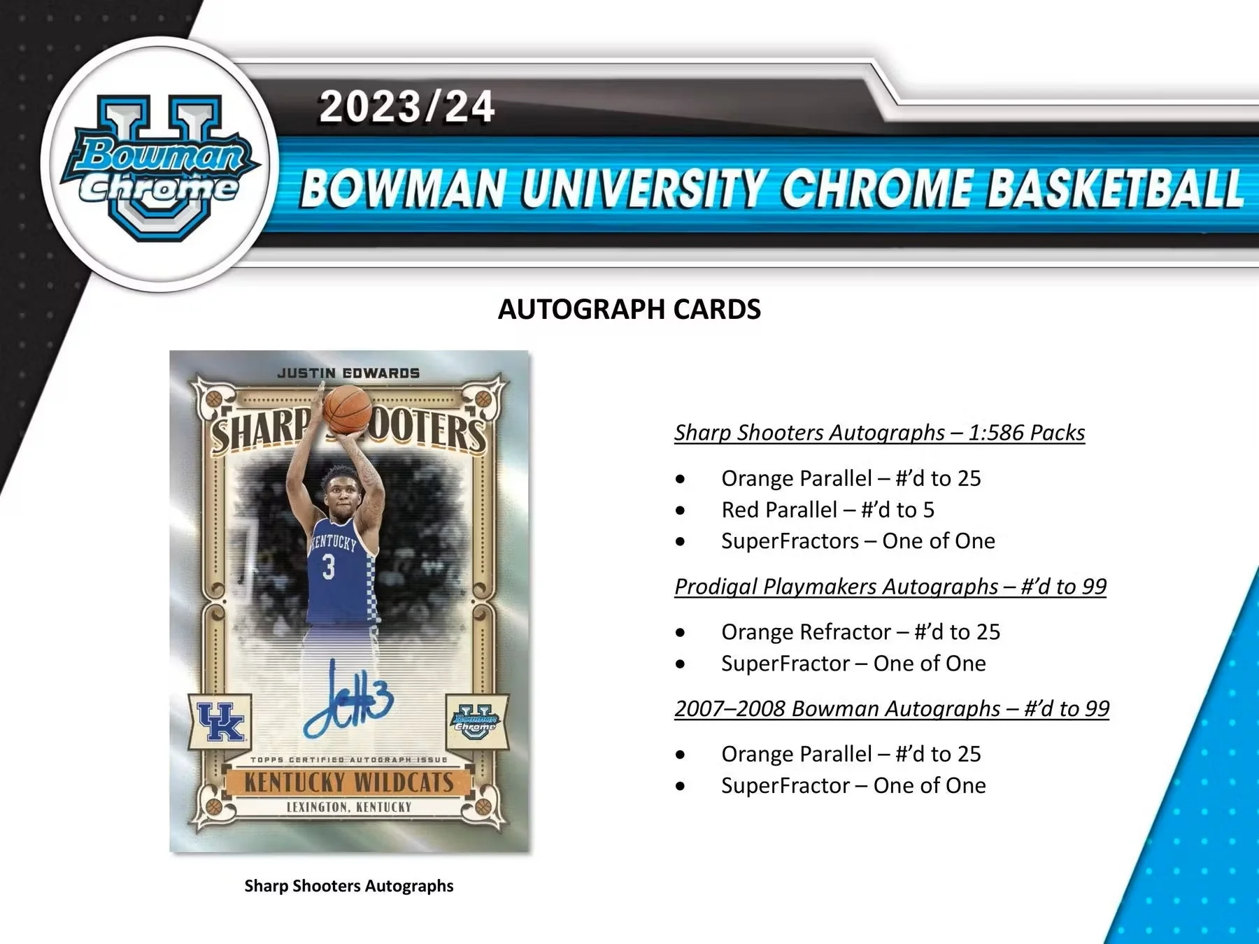 2023/24 Bowman University Chrome Basketball Breakers Delight Box - Image 7
