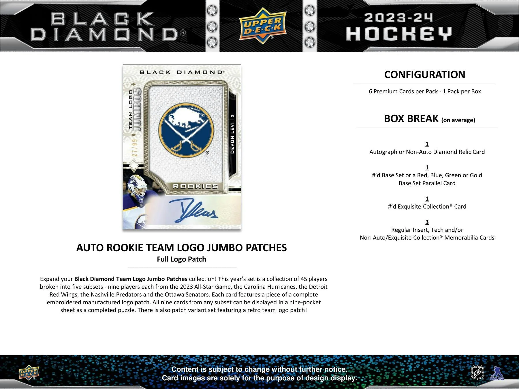 2023-24 Upper Deck Black Diamond Hockey Hobby Box - Image 7