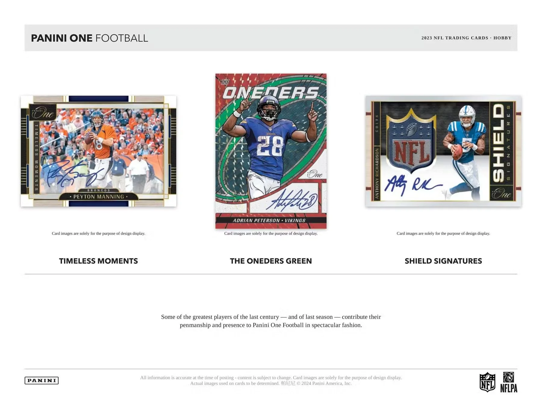 2023 Panini One Football Hobby Box - Image 5