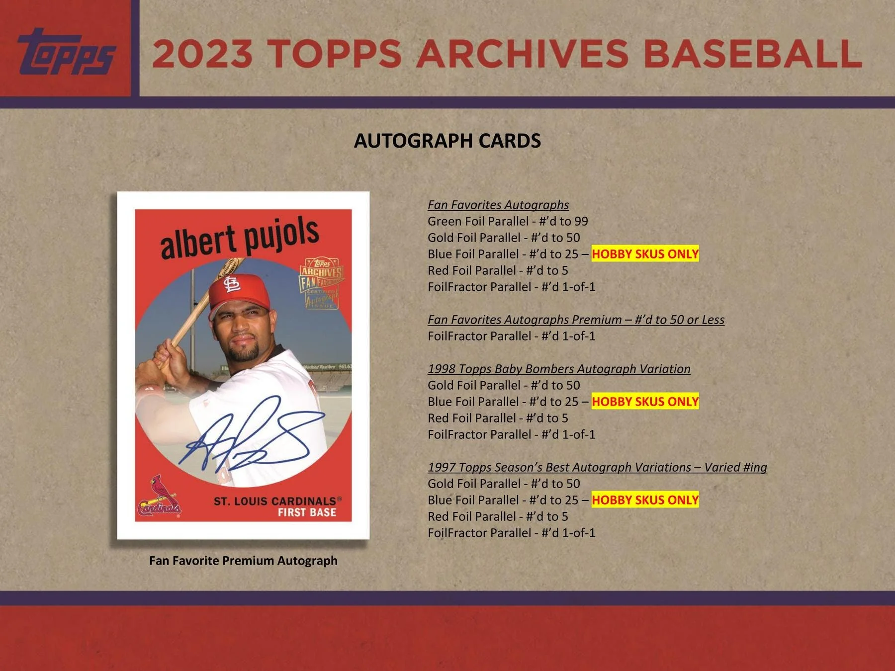 2023 Topps Archives Baseball Hobby Box - Image 8