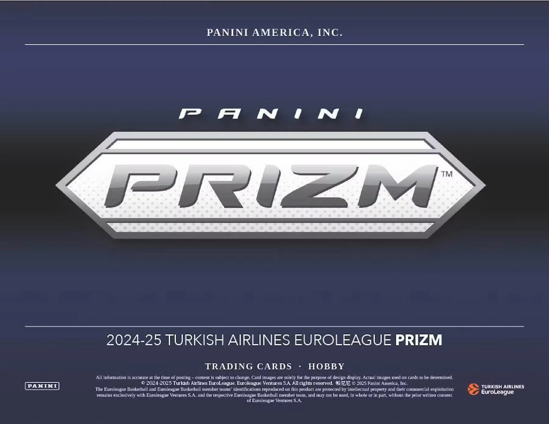 2024-25 Panini Prizm Turkish Airlines EuroLeague Basketball Hobby Box - Image 3