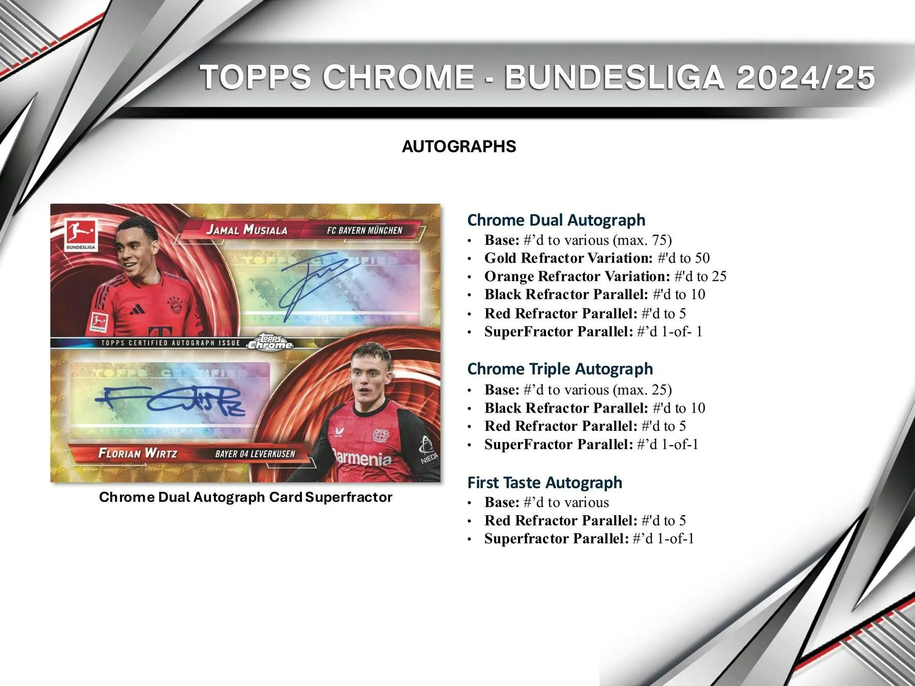 2024-25 Topps Chrome Bundesliga Hobby Box | Columbia Sports Cards & More - Image 11