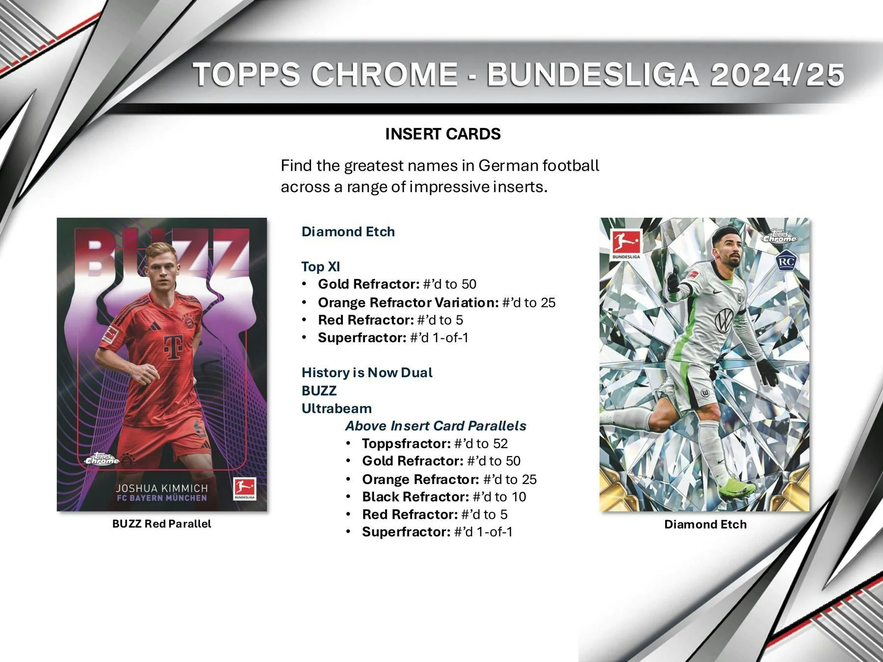 2024-25 Topps Chrome Bundesliga Hobby Box | Columbia Sports Cards & More - Image 6