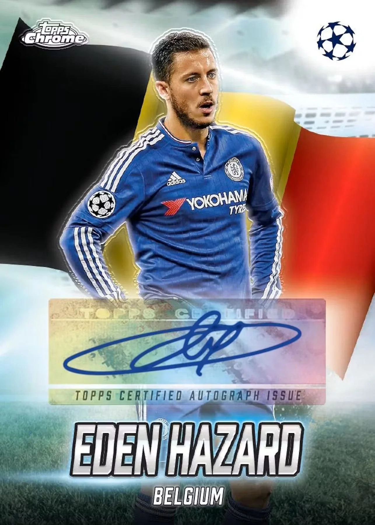 2024-25 Topps Chrome UEFA Club Competitions Soccer Hobby Jumbo Box - Image 12