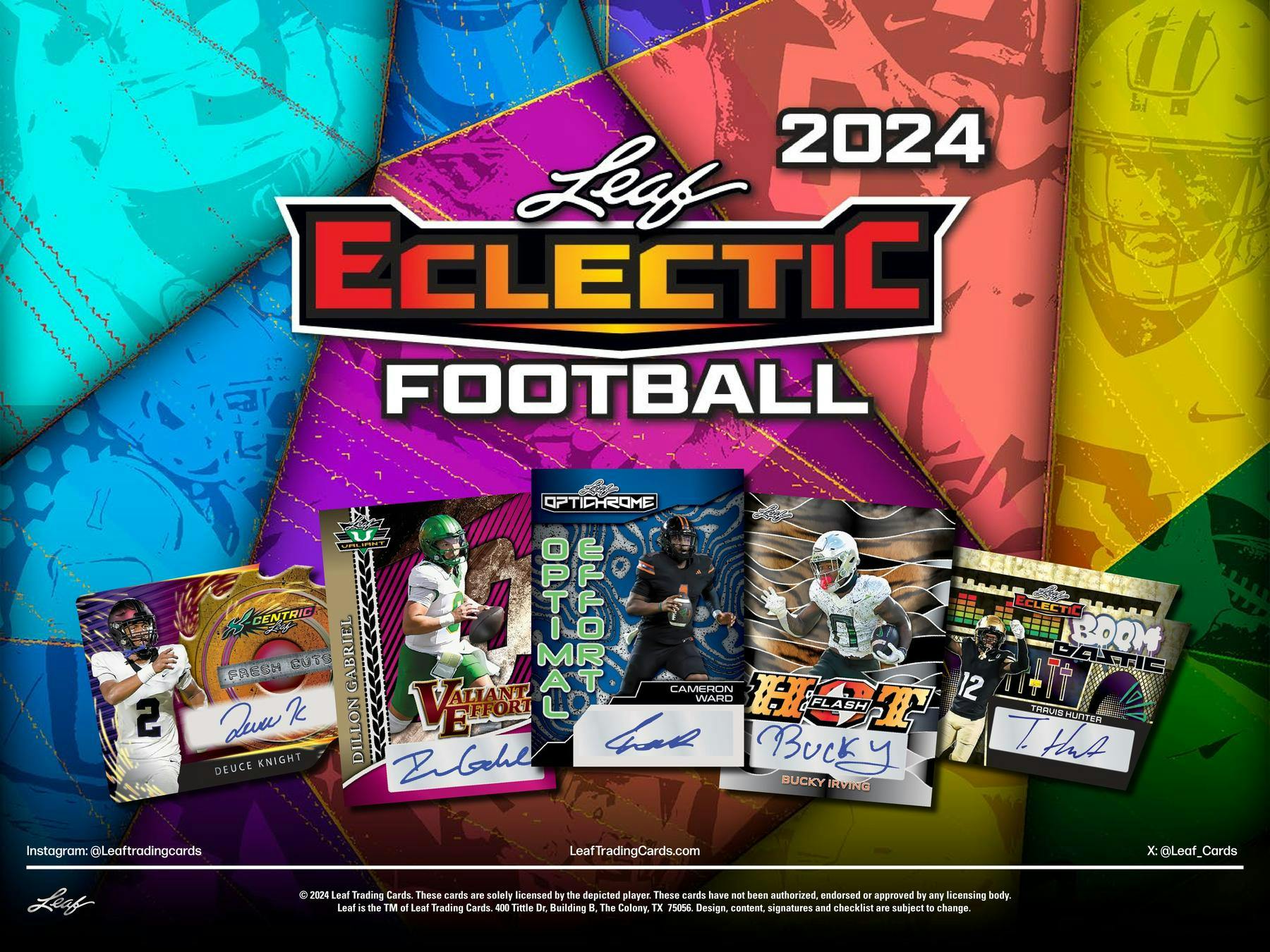 2024 Leaf Eclectic Football Hobby Box - Image 3