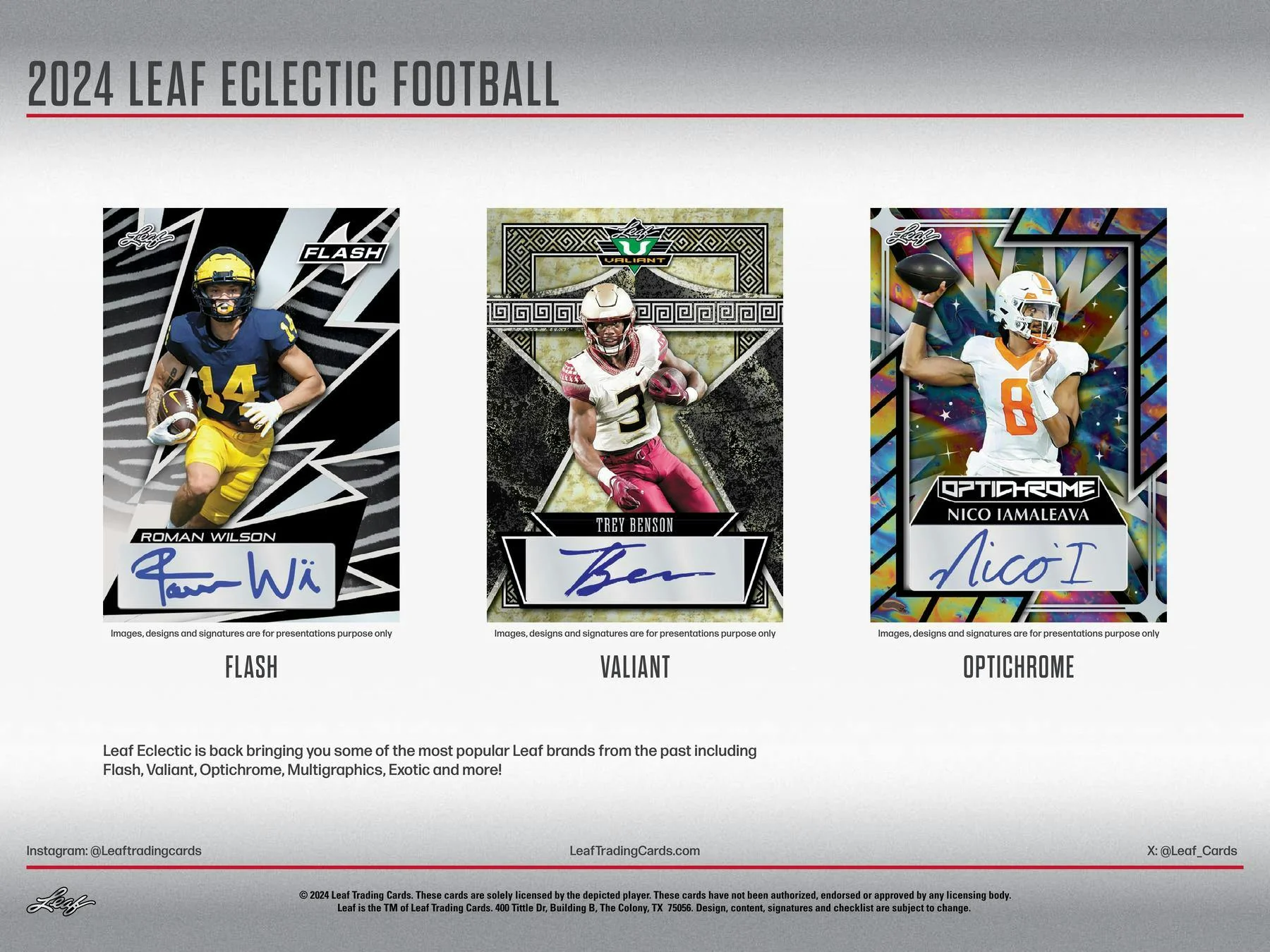 2024 Leaf Eclectic Football Jumbo Box - Image 4