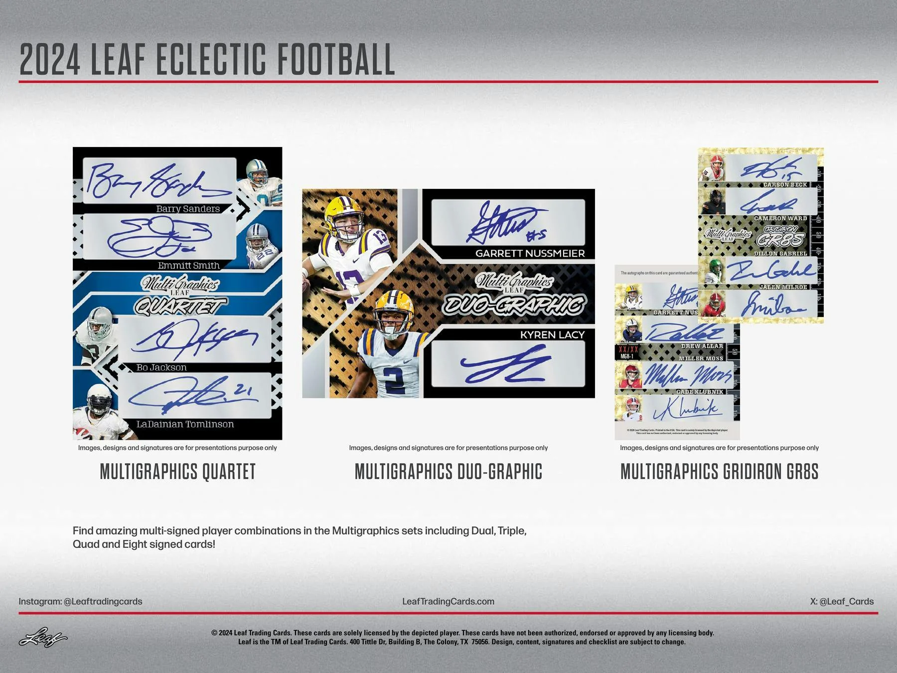 2024 Leaf Eclectic Football Jumbo Box - Image 7