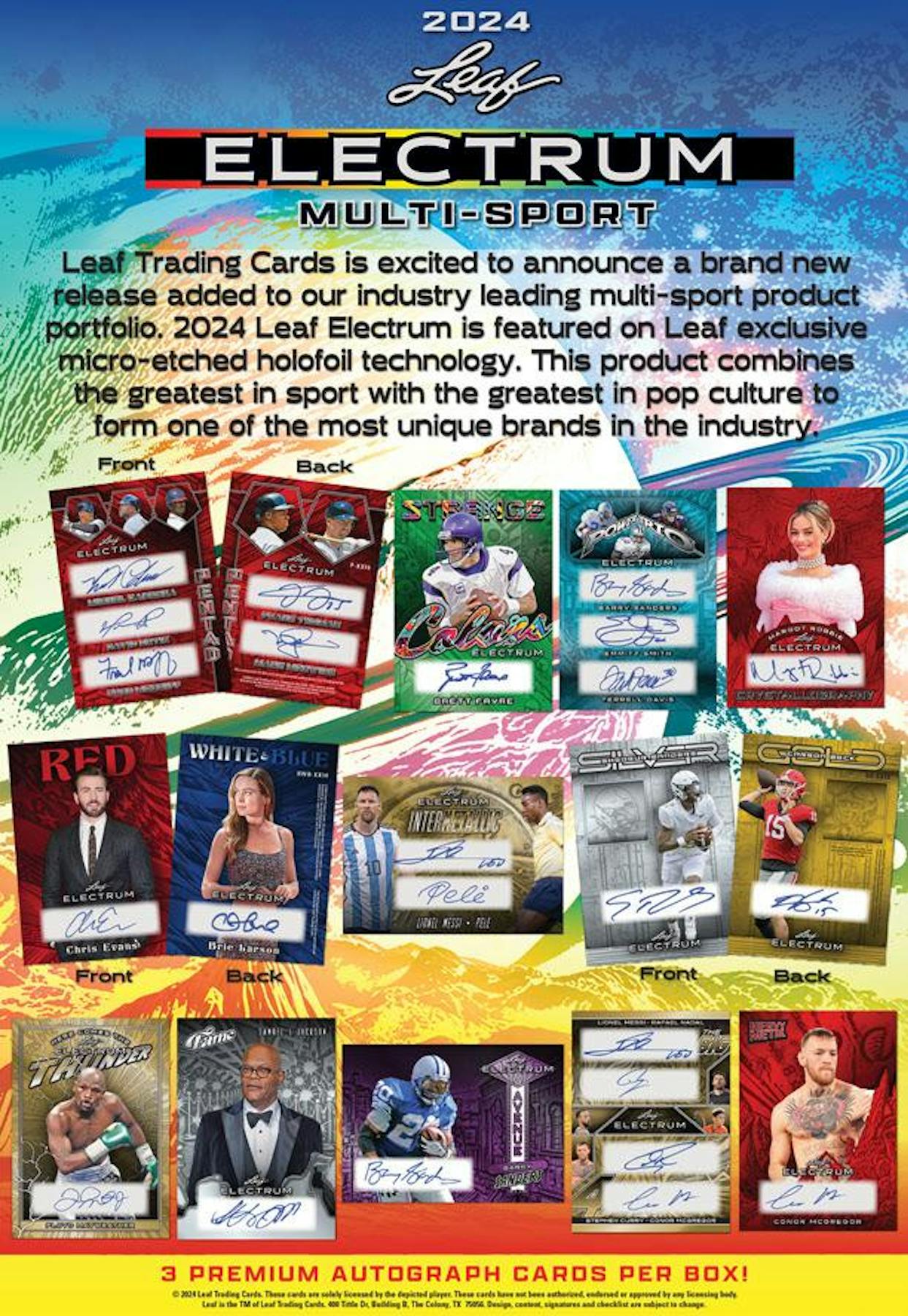 2024 Leaf Electrum Multisport Hobby Box - Image 3