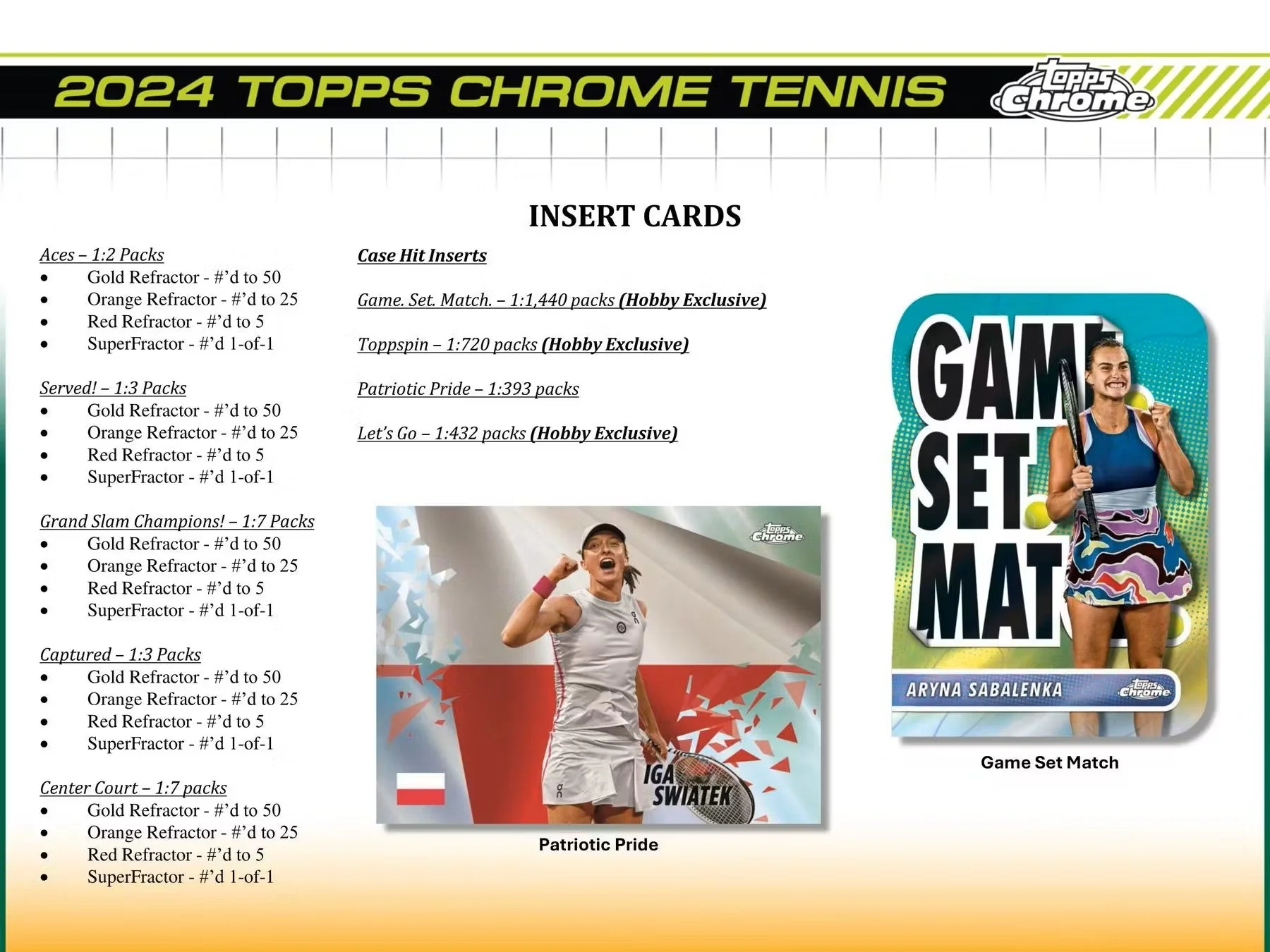 2024 Topps Chrome Tennis Breakers Delight - Image 4