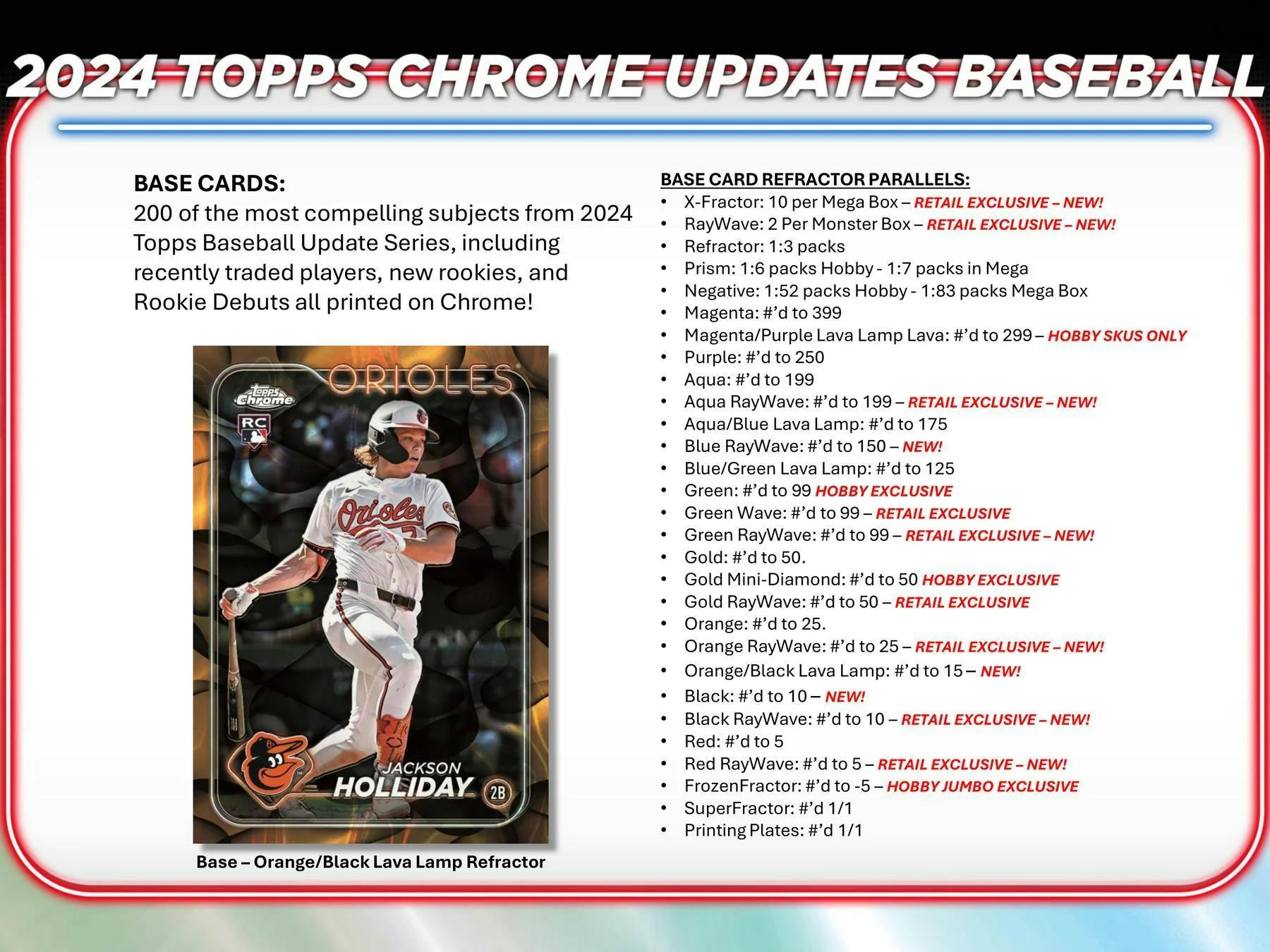2024 Topps Chrome Update Series Baseball Mega Box - Image 4
