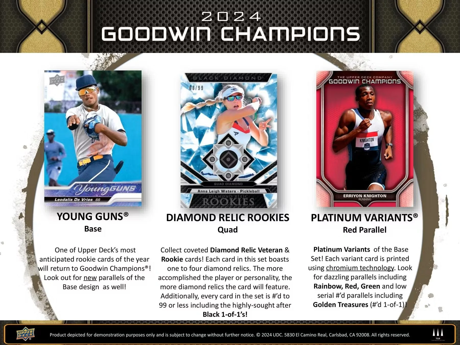 2024 Upper Deck Goodwin Champions Hobby Box | Columbia Sports Cards - Image 6
