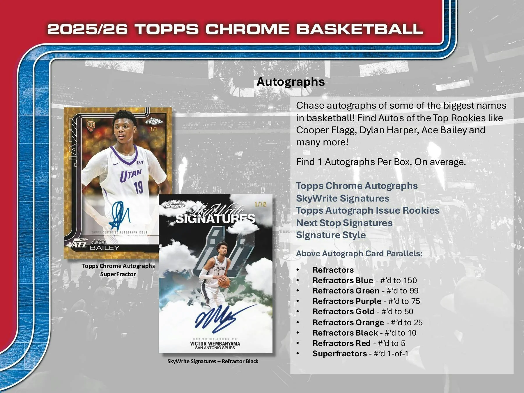 2025-26 Topps Chrome Basketball Hobby Box | Columbia Sports Cards - Image 7