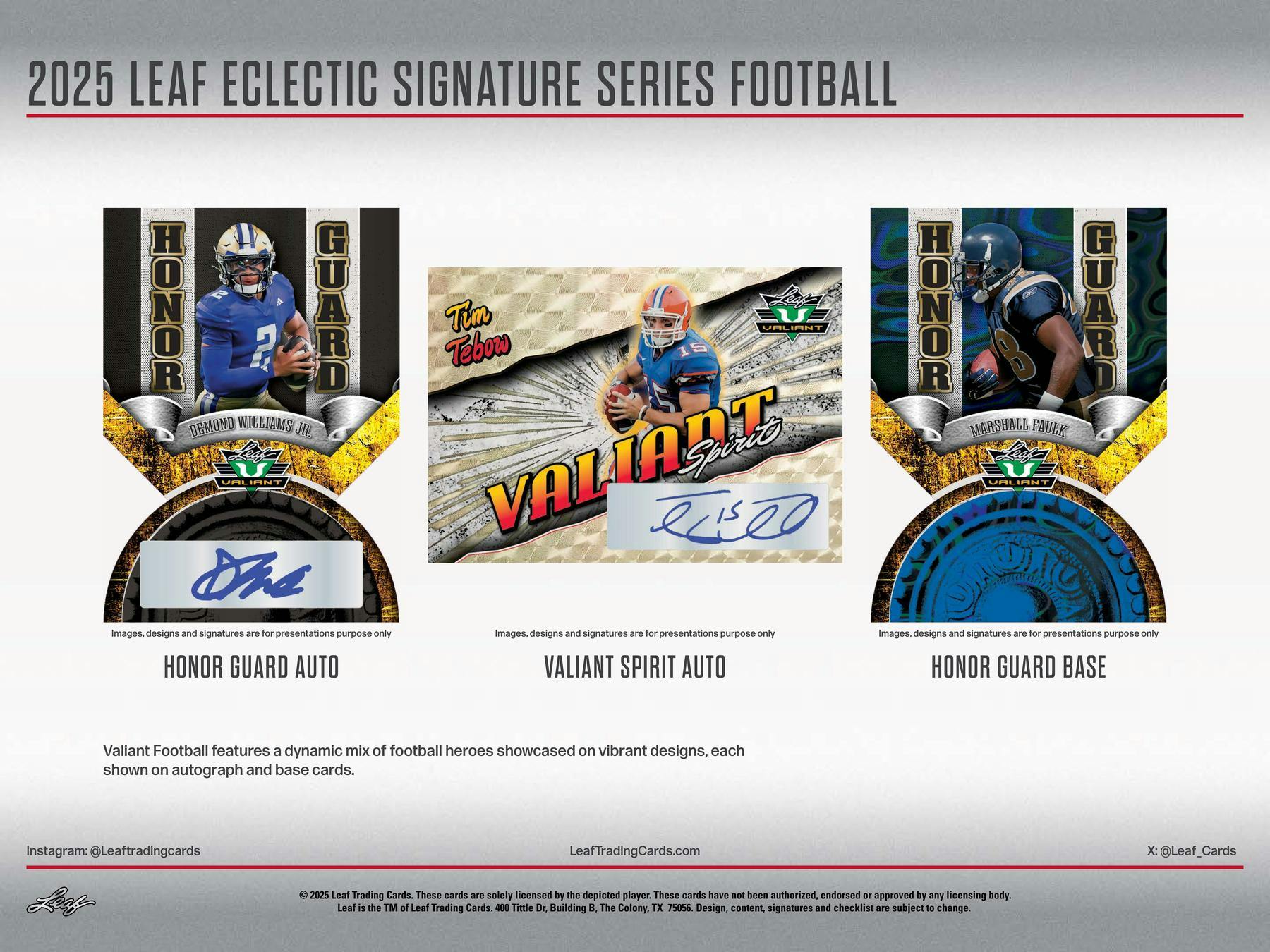 2025 Leaf Eclectic Signature Series Football Hobby Box | Columbia Sports Cards - Image 5