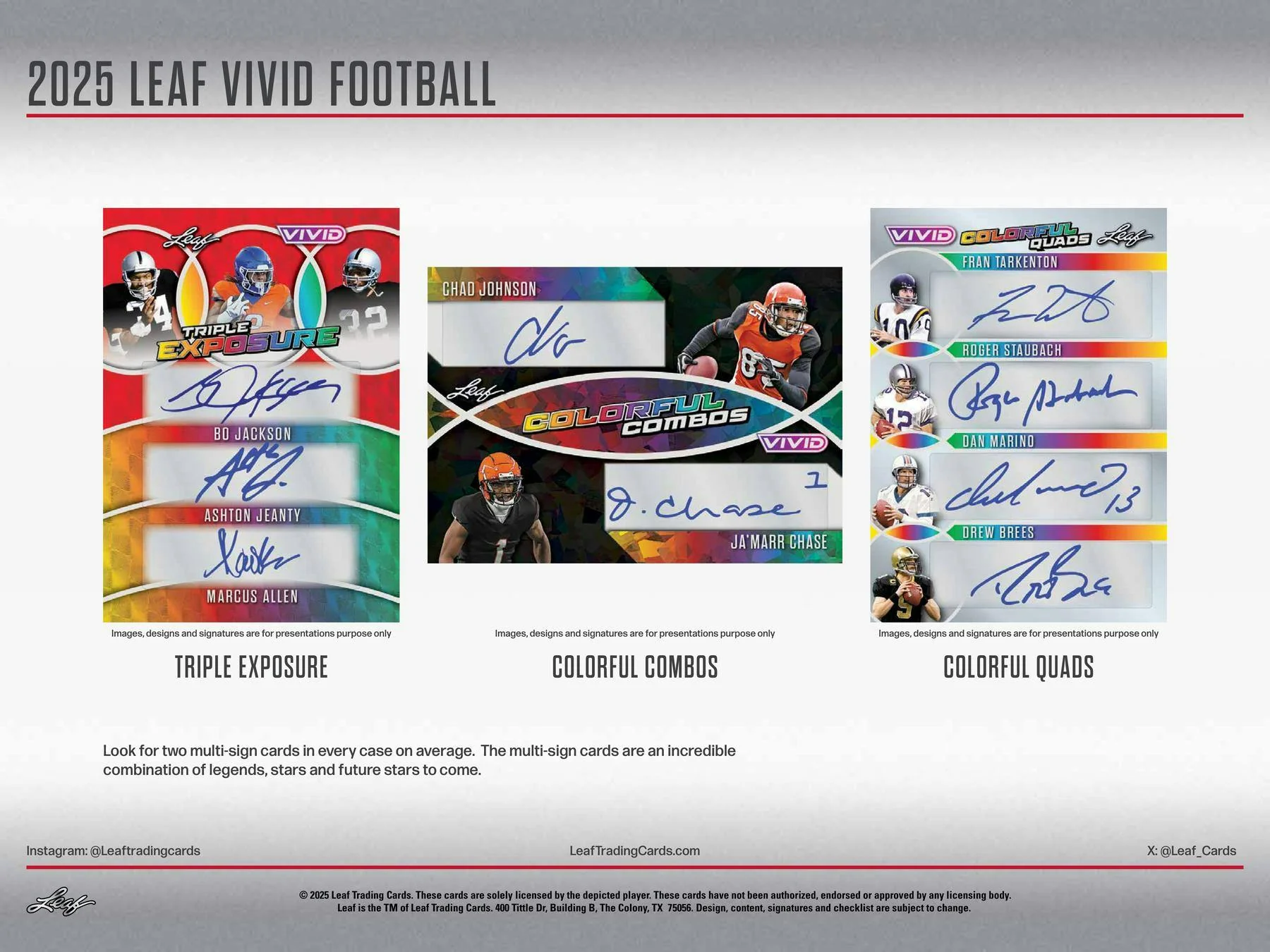 2025 Leaf Vivid Football Hobby Box | Columbia Sports Cards - Image 7