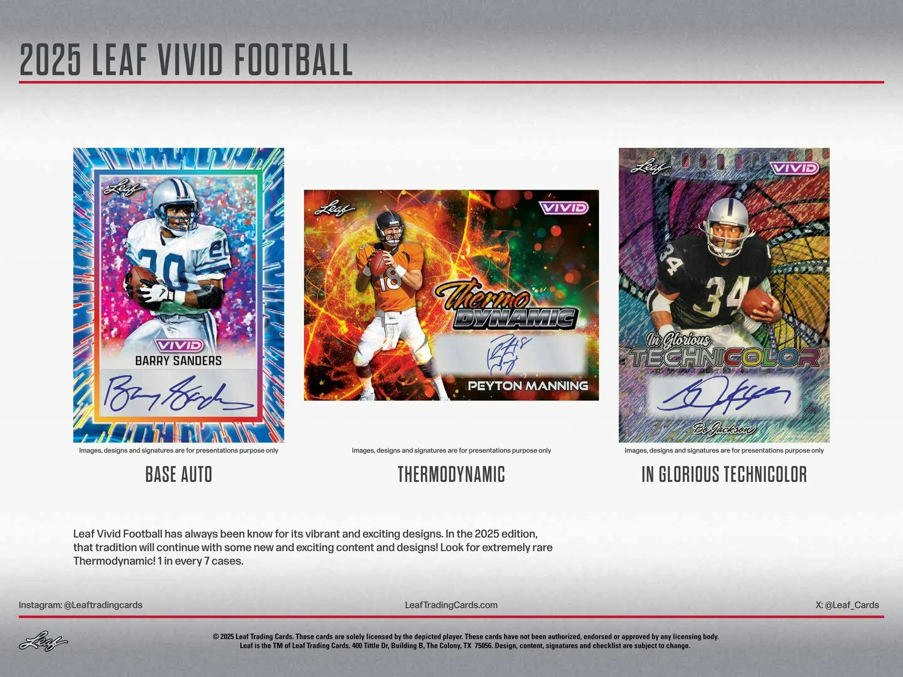 2025 Leaf Vivid Football Hobby Jumbo Box | Columbia Sports Cards - Image 4