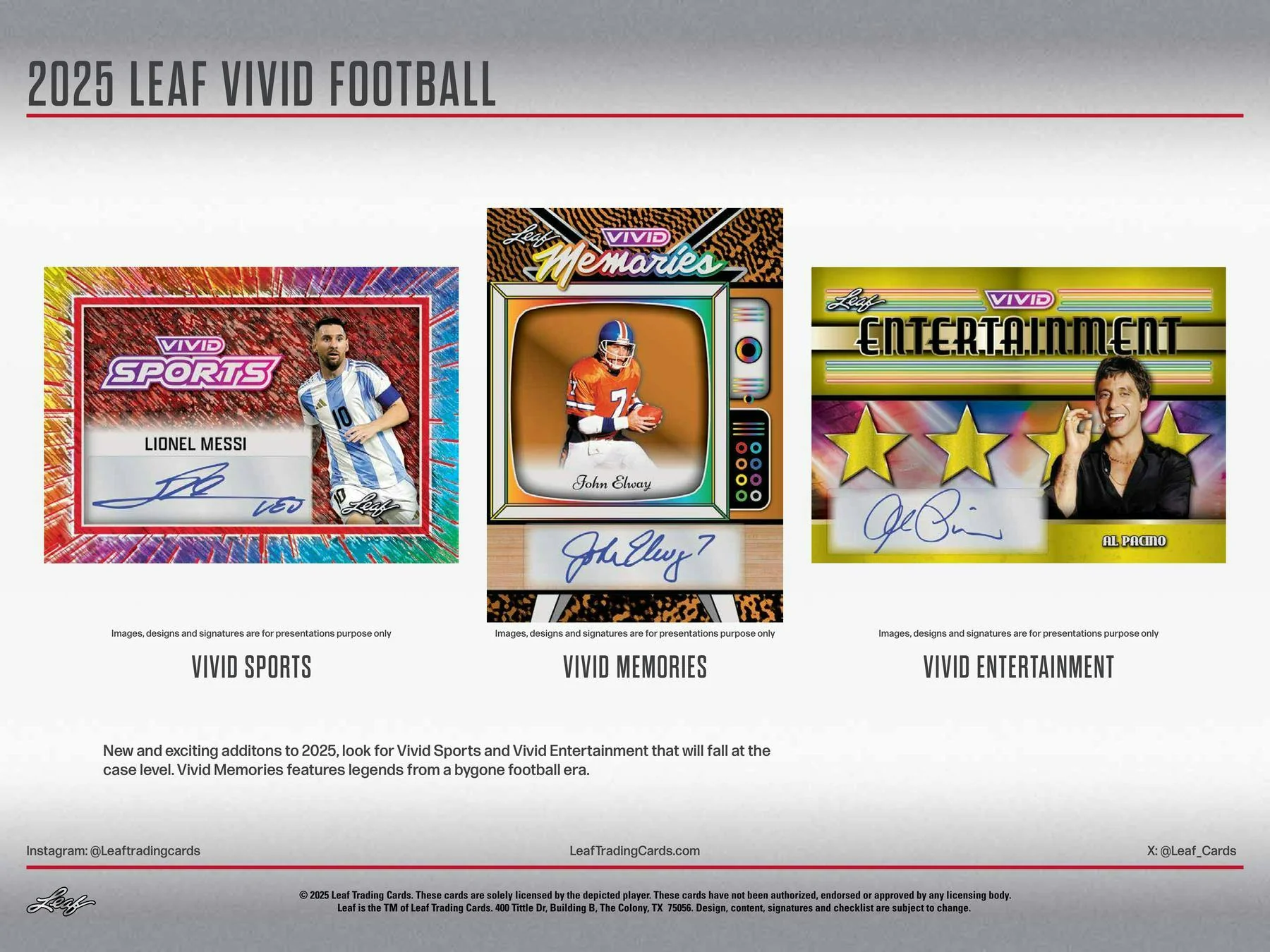 2025 Leaf Vivid Football Hobby Jumbo Box | Columbia Sports Cards - Image 6