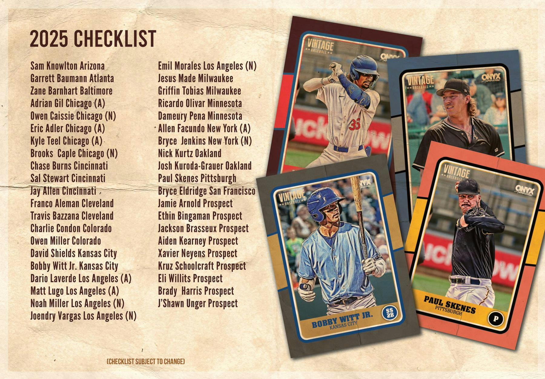2025 Onyx Vintage Baseball Mega Series - Image 5