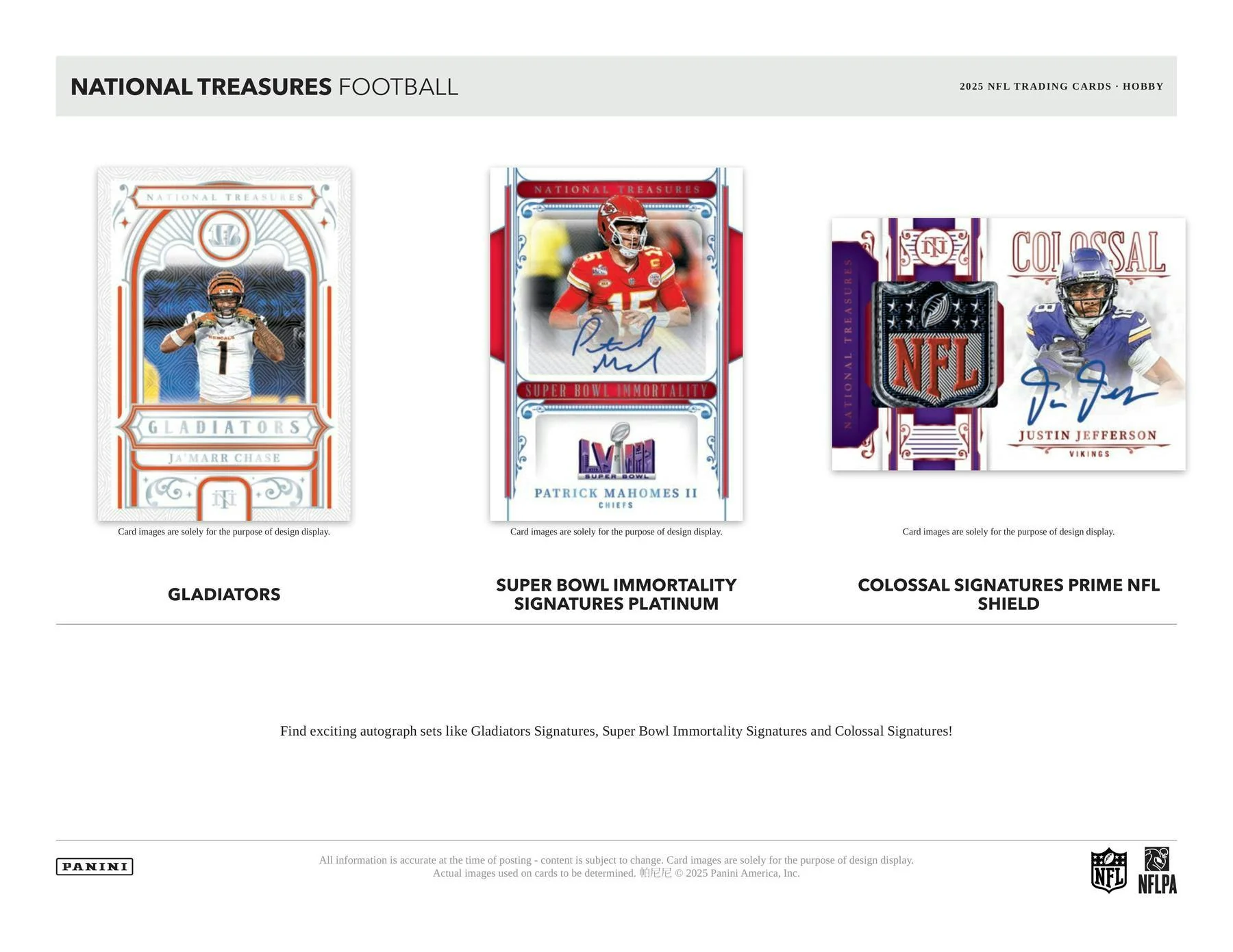 2025 Panini National Treasures Football Hobby Box | Columbia Sports Cards - Image 3