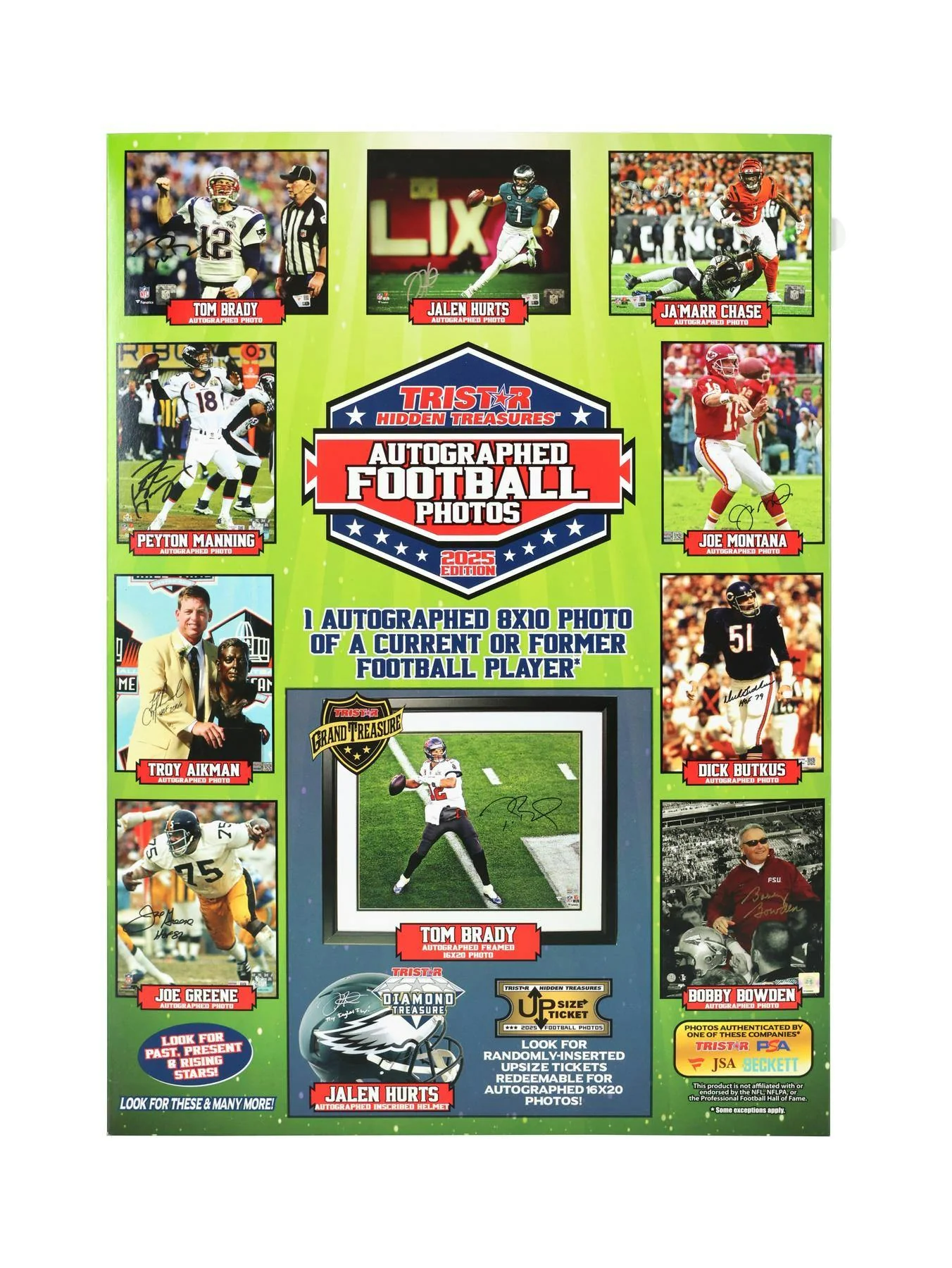 2025 TriStar Hidden Treasures Autographed Football Photos Hobby Box | Columbia Sports Cards