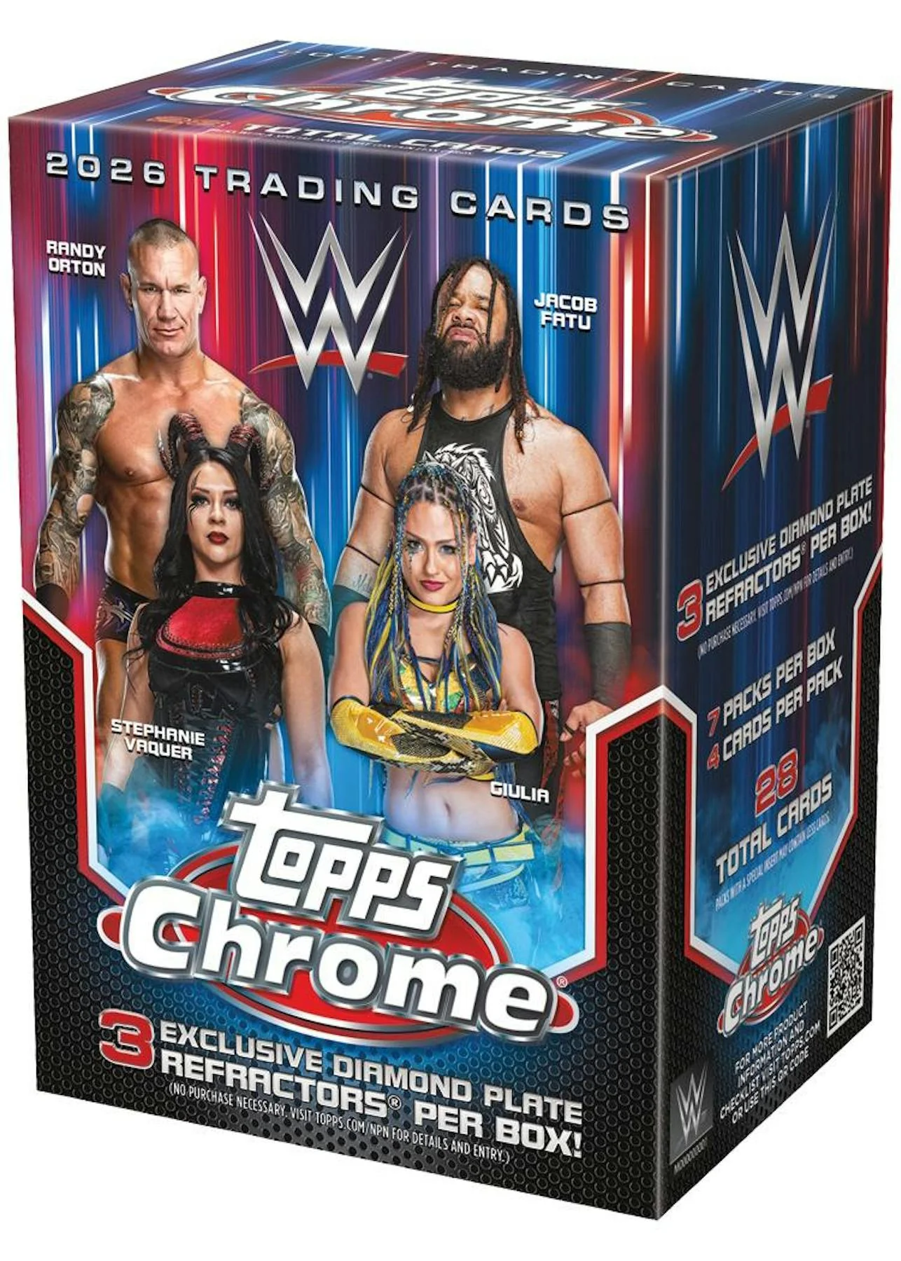 2026 Topps Chrome WWE Wrestling Blaster Box | Columbia Sports Cards