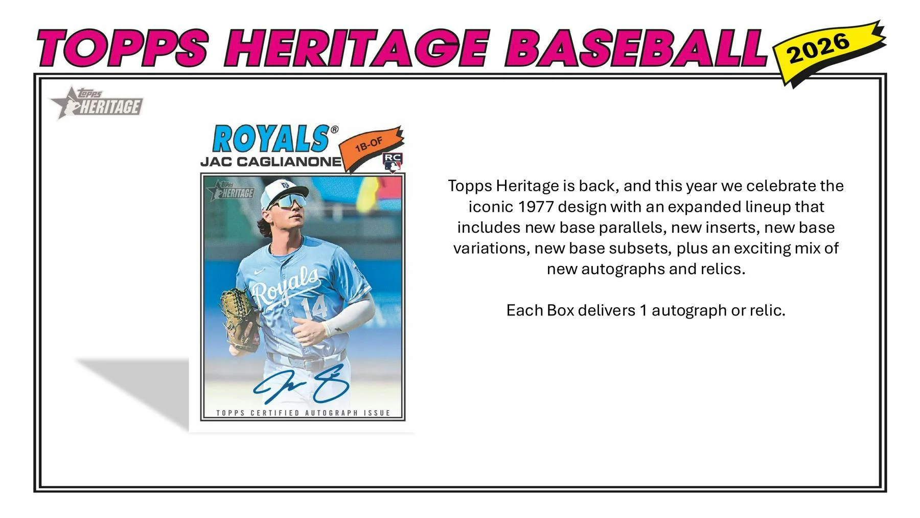 2026 Topps Heritage Baseball Blaster Box | Columbia Sports Cards - Image 3