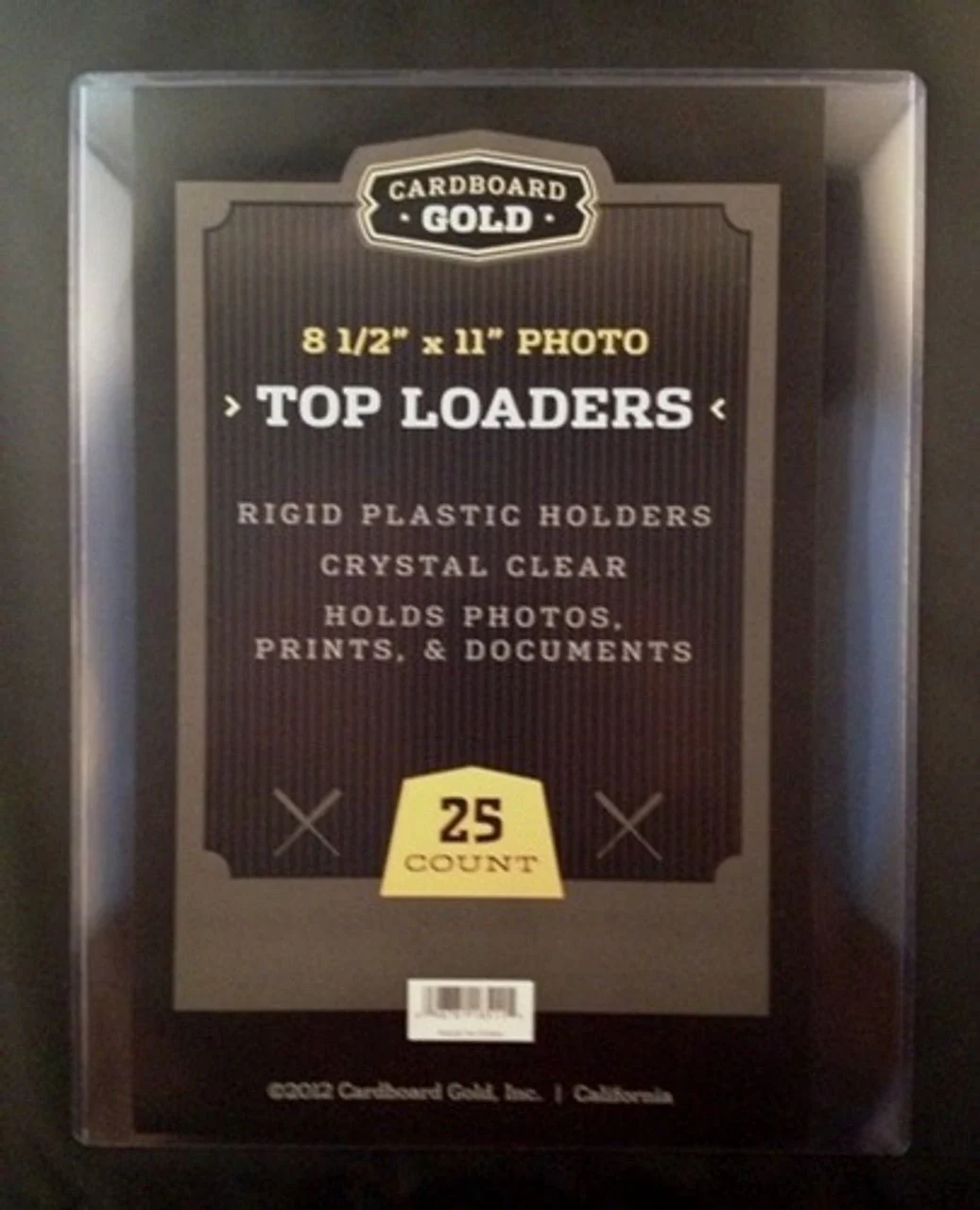 8.5x11 Photo Size Topload Toploader Holder - Case of 250