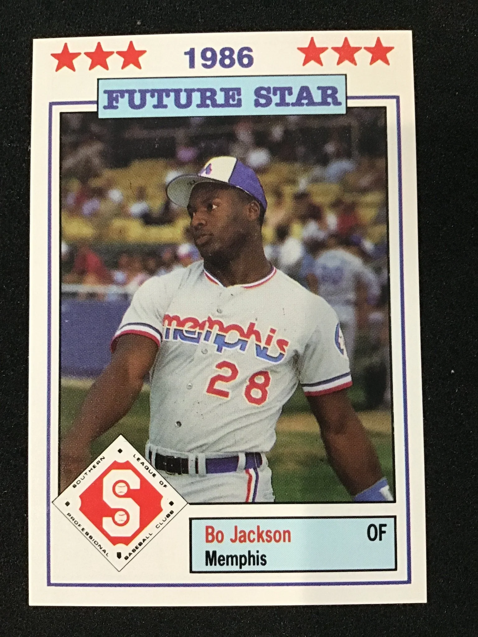 Bo Jackson 1986 Don Jennings Southern All-Stars #13 Memphis Chicks