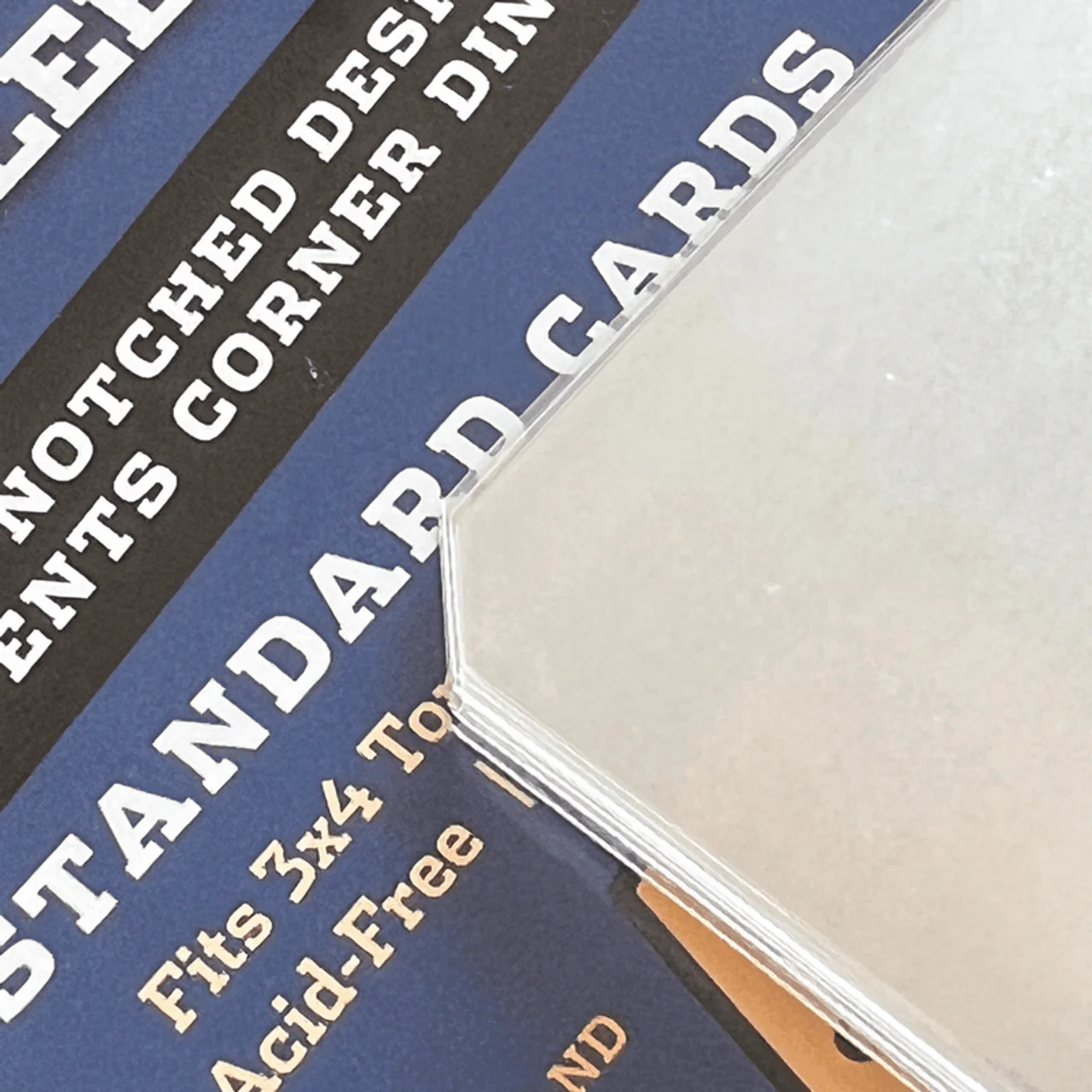 1000ct (10 packs) Notched Soft Card Sleeves for Standard Size Trading Cards - Image 2