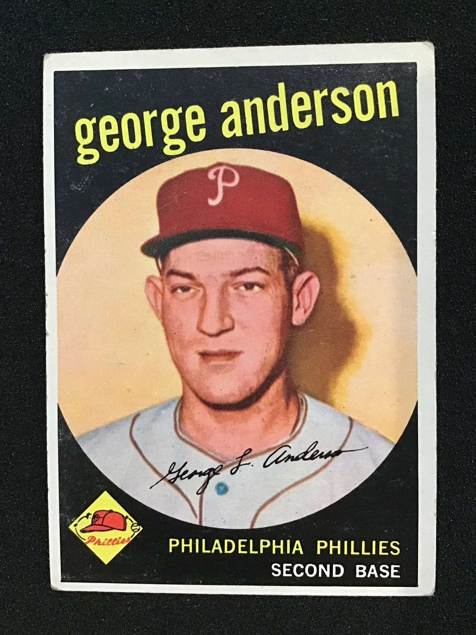 George Anderson 1959 Topps #338 RC Rookie - Philadelphia Phillies
