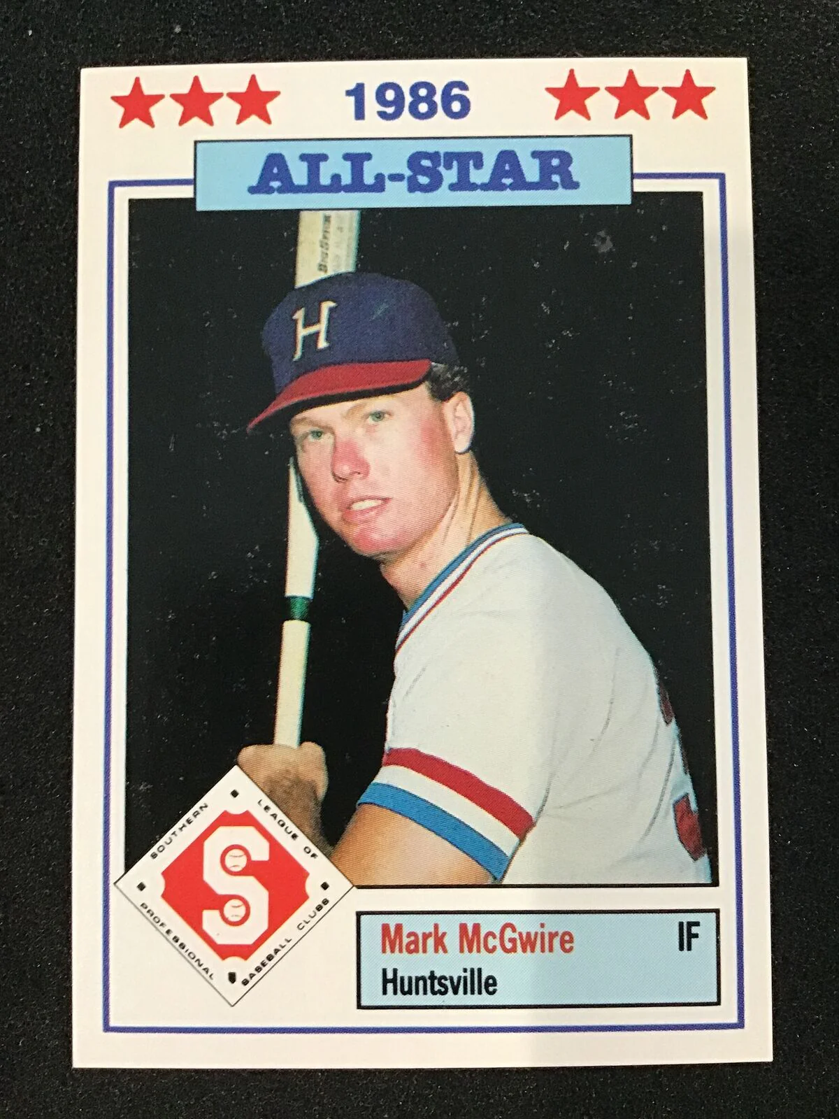 Mark McGwire 1986 Don Jennings Southern All-Stars 3 Huntsville Stars
