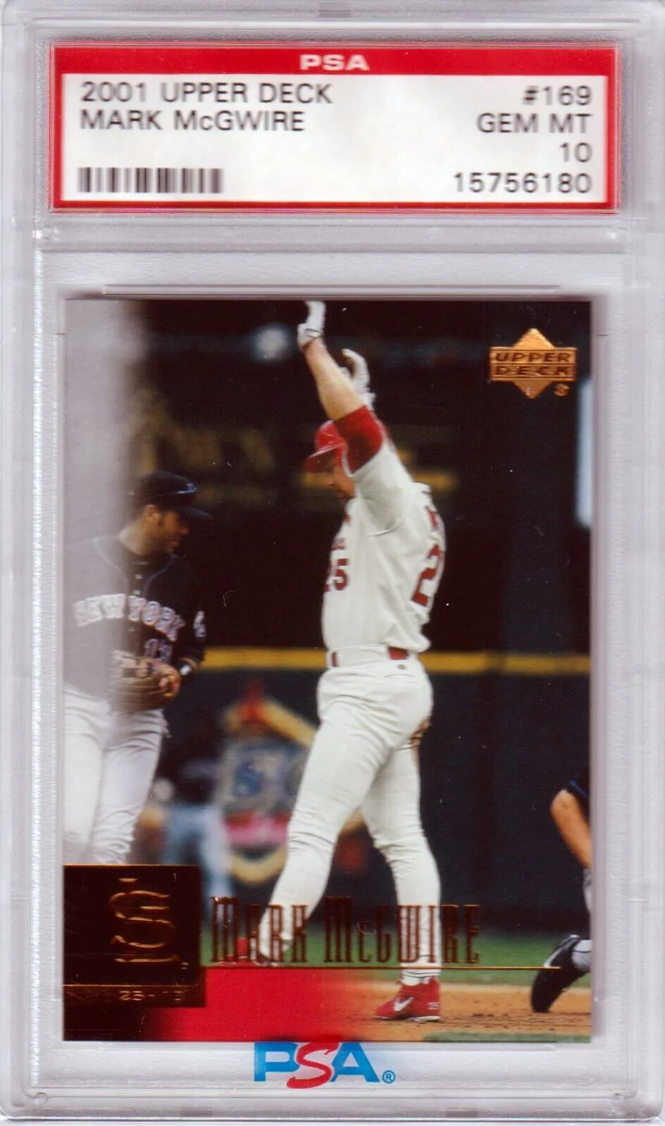 MARK McGWIRE 2001 Upper Deck #169 PSA 10 GEM MINT - CARDINALS