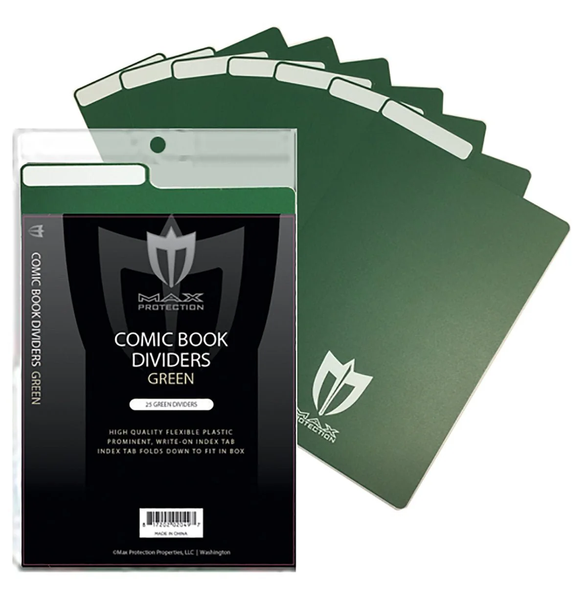 Max Pro Comic Book Dividers - Green - 300ct Case