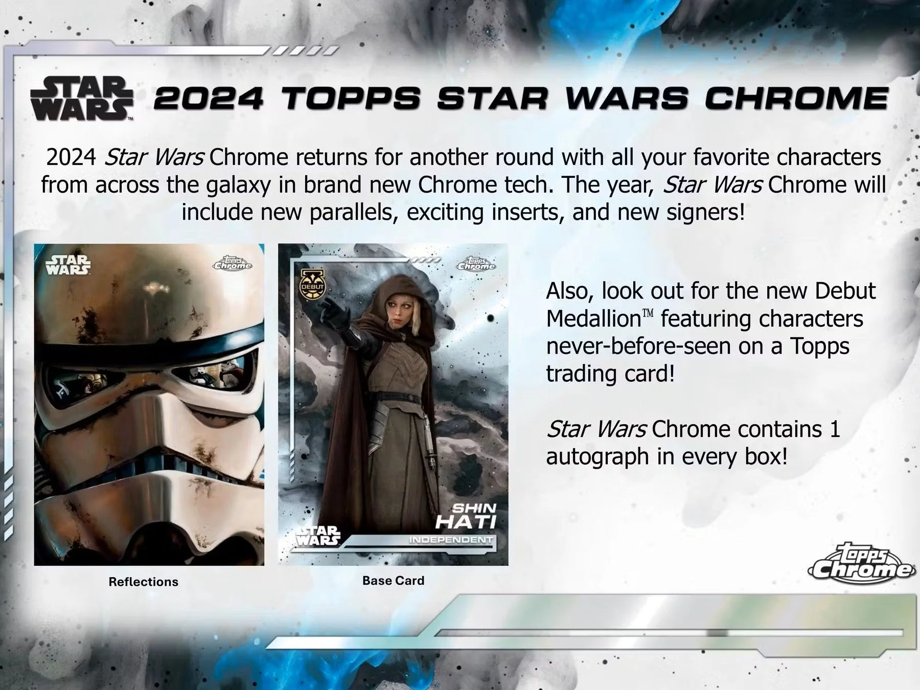 2024 Star Wars Topps Chrome Hobby Box - Image 3